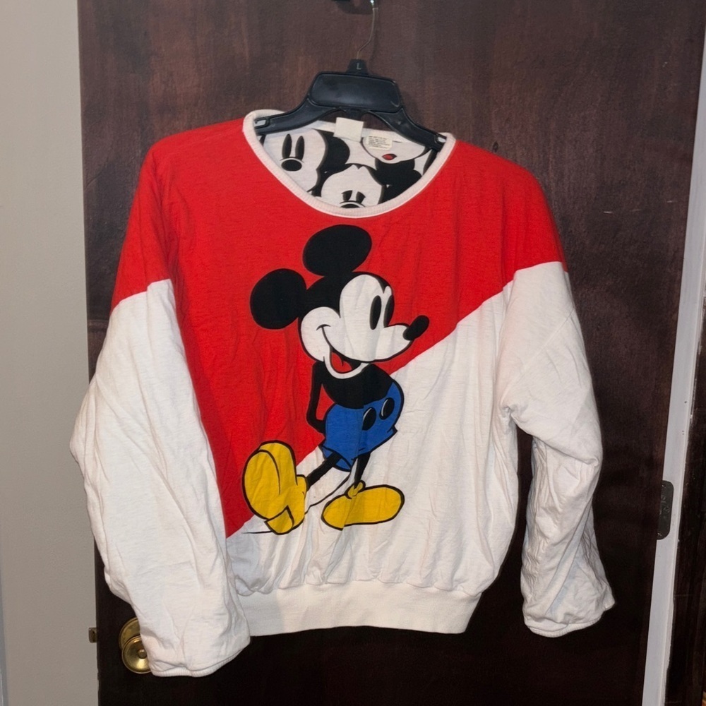 Vintage Reversible Mickey Mouse Sweashirt
